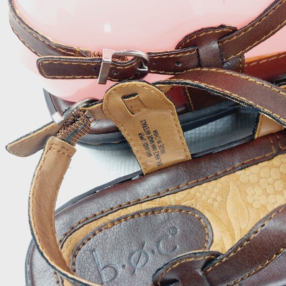 BOC Women's Brown Concept Kesia Leather Classic Gladiator Sandal Size 7M - Picture 14 of 15